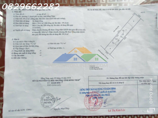 Bán đất full thổ cư 344m2- mặt tiền quốc lộ 80 sa đéc đồng...