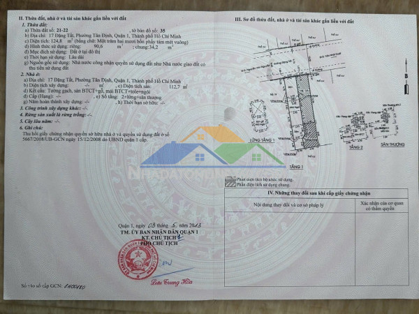 Hot chính chủ cần bán nhanh lô đất đầu tư sinh lời tại phường tân định, quận 1, tphcm
