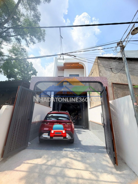 Bán nhà 1 trệt 1 lầu mới p.long bình tân,shr thổ cư,đường ô...