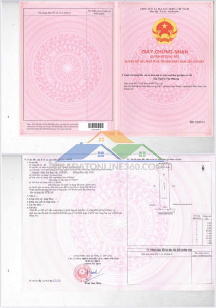 Bán đất mt đường cầu mên xã bình an long thành 1678m2 giá 15,1tỷ