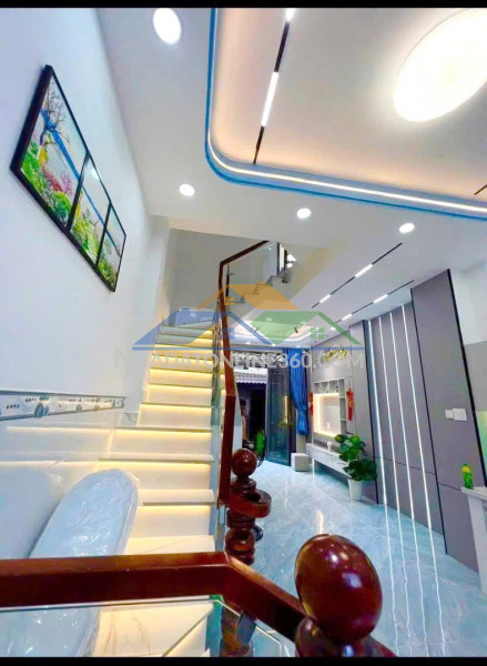 Bán nhà mới 3.4*11m hẻm hưng phú p10q8 p.chánh hưng full nội thất