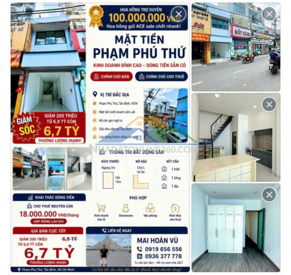 Nhà mặt tiền kinh doanh – giá tốt – cần bán nhà tại phường 11, quận tân bình, tp.hcm.