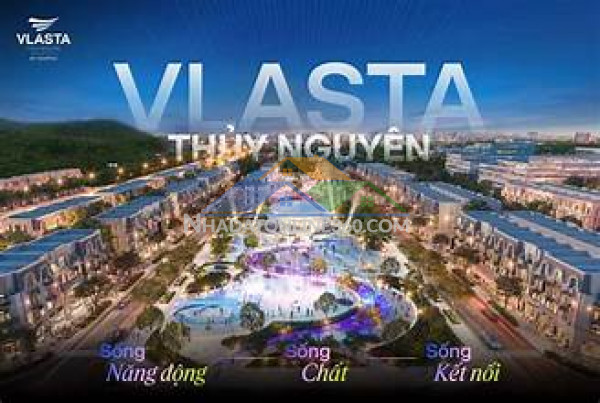 Cực sốc nhà liền kề 62,5m,4 tầng dự án vlasta thuỷ nguyên,trung tâm thị trấn núi đèo giá