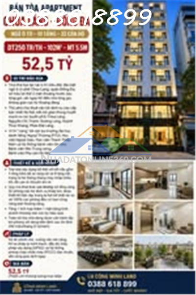 Bán tòa apartment chùa láng - đống đa - ngõ ô tô - 10 tầng - 32...