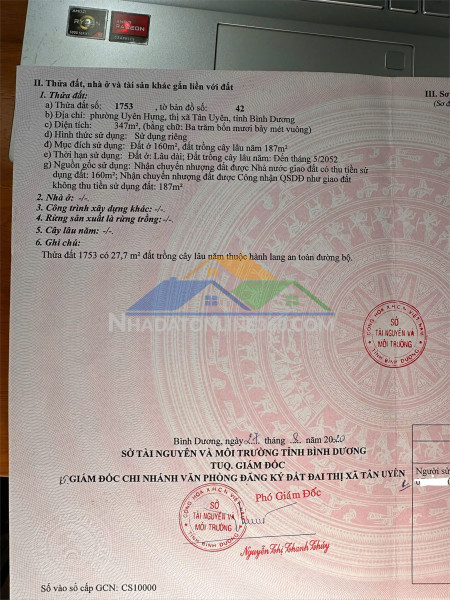 Hot hot – chính chủ cần bán đất- gần trung tâm hành chính - p.uyên hưng, tp.tân uyên, bình dương