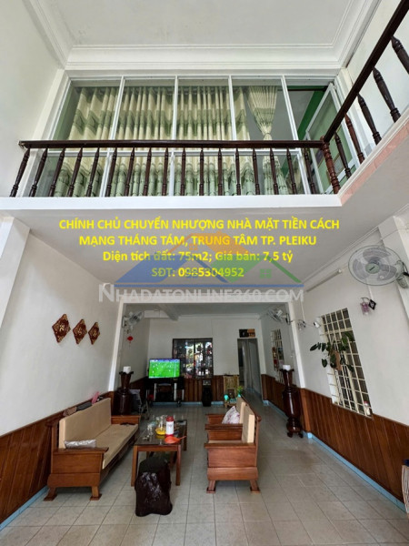 Chính chủ chuyển nhượng nhà mặt tiền trung tâm tp. pleiku –...
