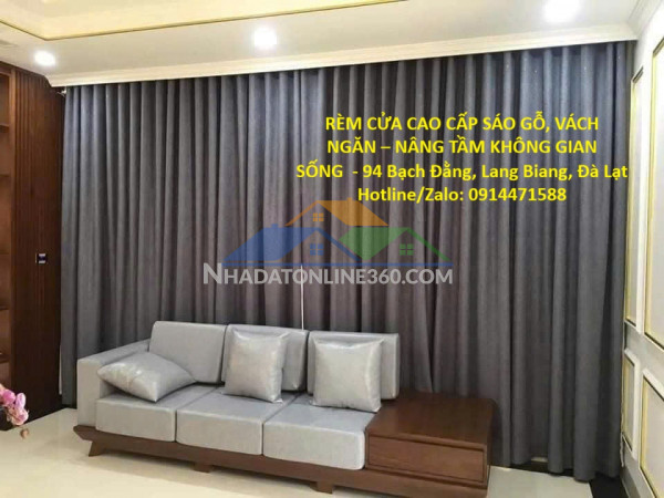 Rèm cửa cao cấp sáo gỗ, vách ngăn – nâng tầm không gian sống  - 94 bạch đằng, lang biang, đà lạt
