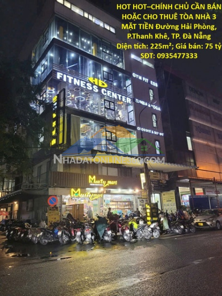 Hot hot–chính chủ cần bán hoặc cho thuê tòa nhà 3 mặt tiền...