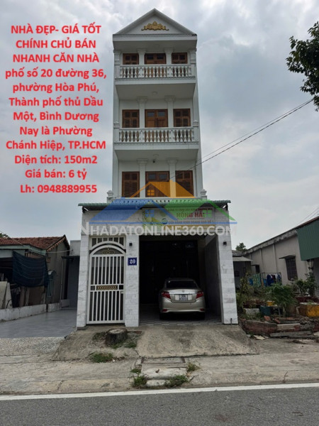 Nhà đẹp- giá tốt chính chủ bán nhanh căn nhà phố số 20 khu tđc định hòa thành phố thủ dầu một bình dương