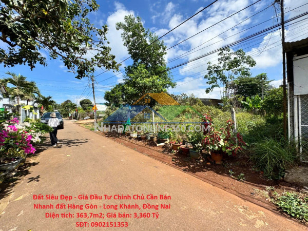 Đất siêu đẹp - giá đầu tư chính chủ cần bán nhanh đất hàng gòn-long khánh, đồng nai