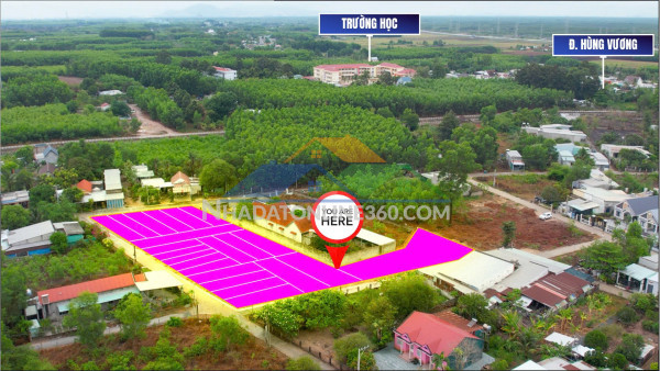 Giàm 500 triệu - cần bán nhanh mặt tiền đường hùng vương nhơn trạch dt 430m2 ngay trung tâm xã phước an