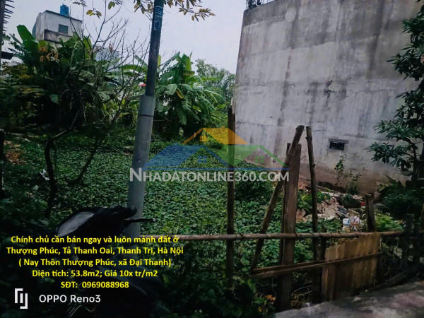 Chính chủ cần bán ngay và luôn mảnh đất ở thượng phúc, tả thanh oai, thanh trì, hà nội