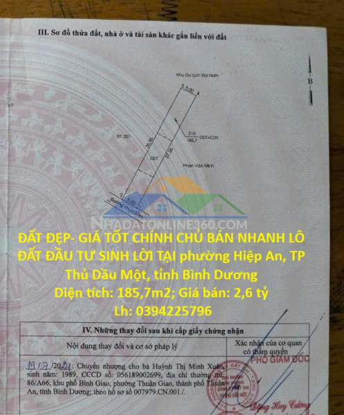 Đất đẹp- giá tốt chính chủ bán nhanh lô đất đầu tư sinh...