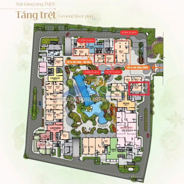 Bán shophouse dự án harmonie phú mỹ hưng. cam kêt thuê lại 8% trừ vào giá. trả trước 20%, vay 0% ls