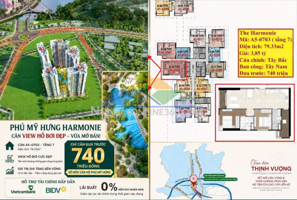 Cđt phú mỹ hưng mở bán giỏ hàng căn hộ harmonie giá tốt t7/2026