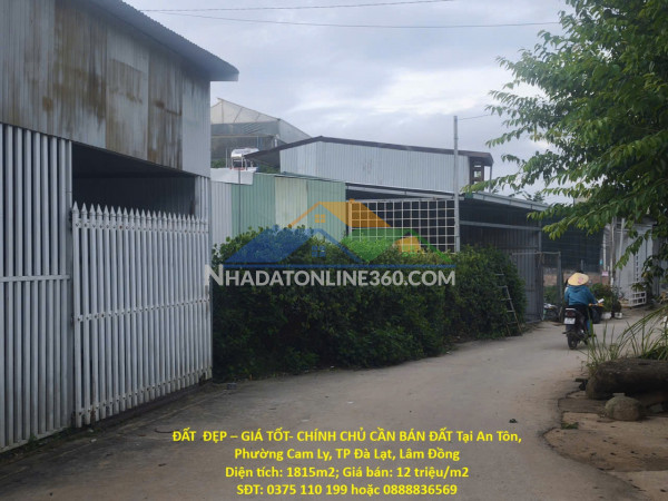 Đất  đẹp – giá tốt- chính chủ cần bán đất tại an tôn, phường cam ly, tp đà lạt, lâm đồng
