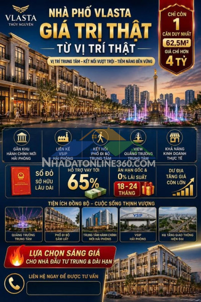 Vlasta thủy nguyên – dự án hiếm hoi hội tụ vị trí vàng, giá tốt và tiện ích 5 sao
nhà phố vlasta – giá trị thật từ vị trí thật