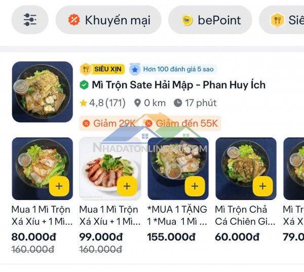 Sang nhượng quán mì trộn kèm trạm sạc xe điện – giá tốt vị trí: mặt tiền đường phan huy ích, phường an hội tây (gò vấp cũ), tp.hcm