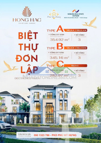 Biệt thự đơn lập hồng hạc city phú mỹ hưng 15x20 ~ 300m2 – ...