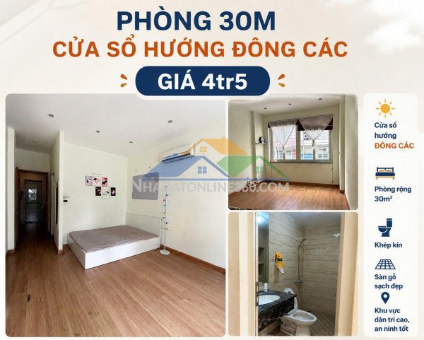 Cho thuê phòng khép kín – phố đông các, đống đa, hà nội