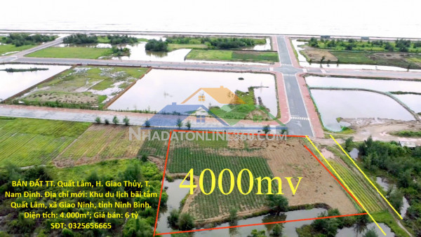 Hot hot – chính chủ cần bán đất tt. quất lâm, h. giao thủy, t. nam định