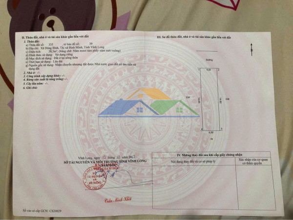 Đất chính chủ - giá tốt - cần bán lô đất tại xã đông...