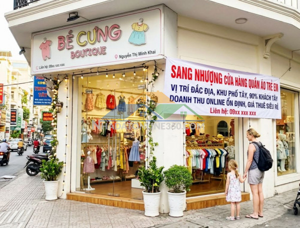 Sang nhượng cửa hàng quần áo trẻ em – vị trí đẹp khu phố...