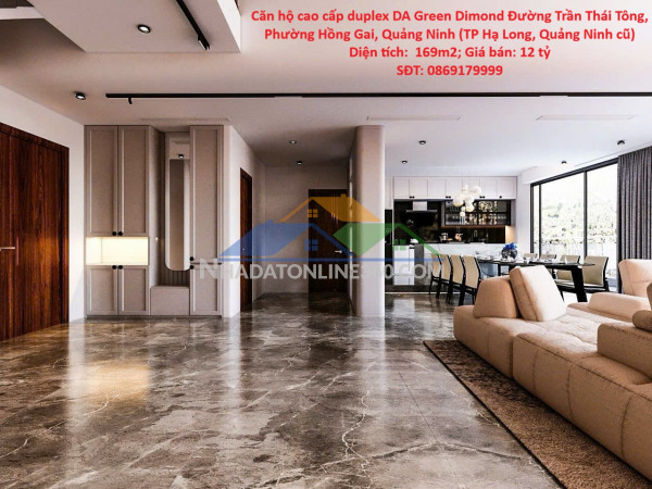 Bán căn hộ cao cấp duplex da green dimond đường trần thái tông, phường hồng gai, quảng ninh