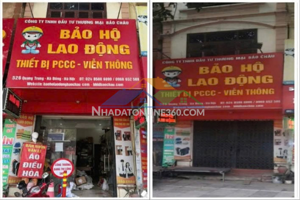 Chính chủ cho thuê nhà 3,5 tầng mặt phố số 526 quang trung, hà đông, hà nội