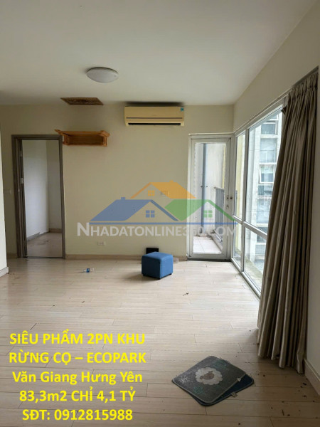 Siêu phẩm 2pn khu rừng cọ – ecopark văn giang hưng yên 83,3m2 chỉ...