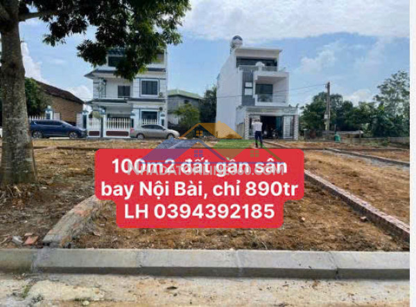 Nhượng lại 100m2 đất gần sân bay nội bài xây nhà ở được luôn chỉ 890tr