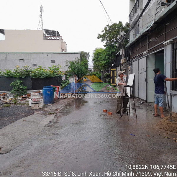 Chính chủ bán đất hẻm số 33 đường số 8, p. linh xuân, quận thủ đức (nay là phường linh xuân), hcm, miễn tg