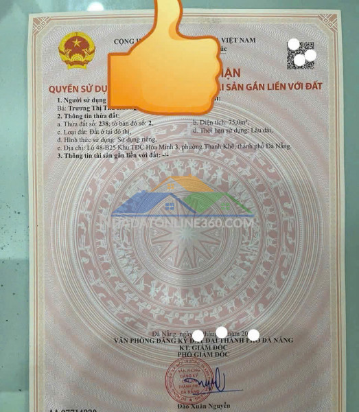 ????????đất mặt tiền đường lê văn thịnh - gần biển