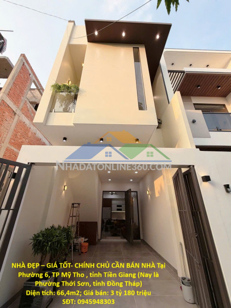 Nhà đẹp – giá tốt- chính chủ cần bán nhà tại phường 6, tp mỹ tho , tỉnh tiền giang