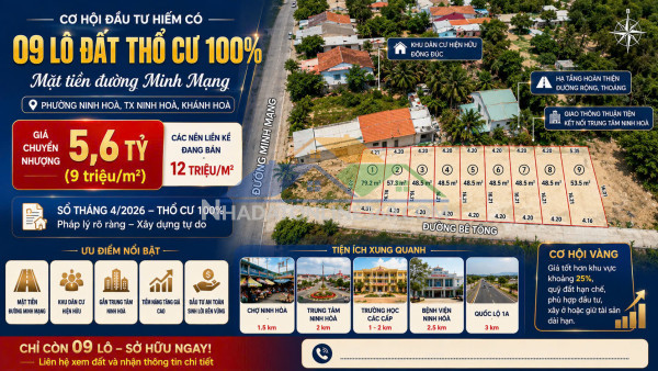 Nhà 2 tầng – 3 giếng trời – đường nhựa 13m – cách biển nha trang 7km