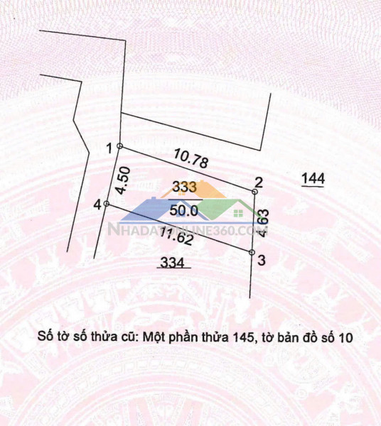 Bán đất tổ 12 đồng mai, dt50m2, mt4.5m, lô góc 3.5 tỷ hà đông