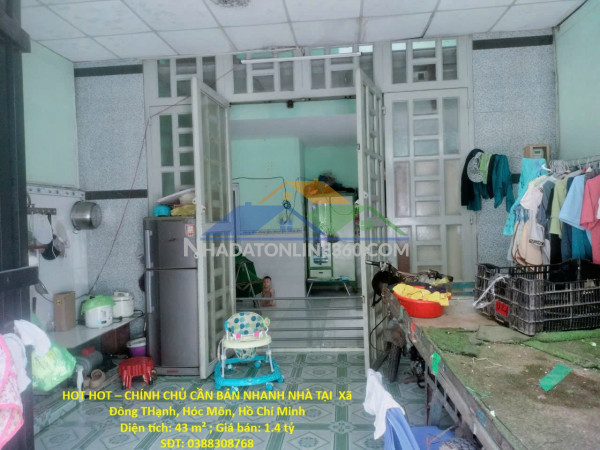 Hot hot – chính chủ cần bán nhanh nhà tại  xã đông thạnh, hóc môn, hồ chí minh
