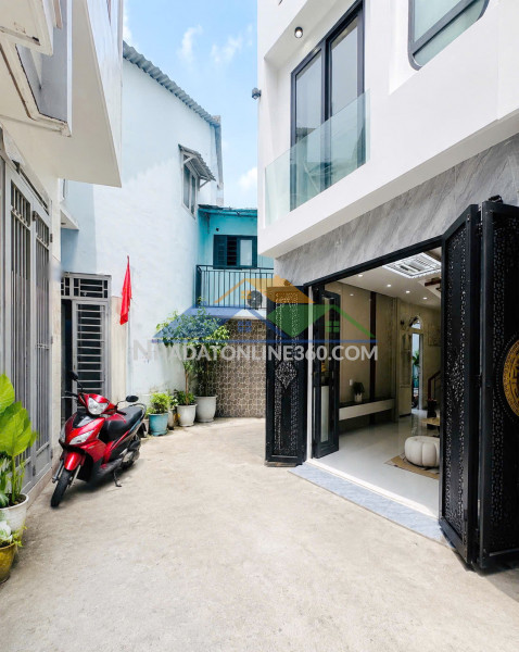 Nhà mới 2lầu hẻm 154 âu dương lân p3q8 p.chánh hưng