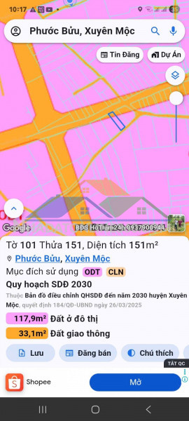 Đầu tư sinh lời - chính chủ cần bán lô đất 2 mặt tiền nở...
