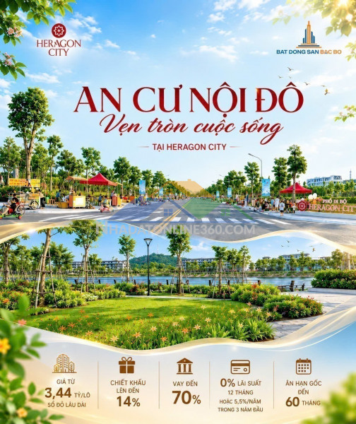 Chỉ từ 3,44 tỷ sở hữu bất động sản the glory – heragon city trung tâm tp. thanh hóa
