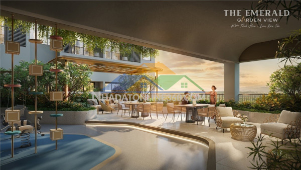 The emerald garden view chỉ 35tr/m2  hiện lên như một khu vườn ngọc lục bảo – nơi tâm hồn được chữa lành