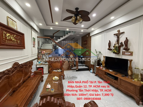 Hot hot – chính chủ cần bán nhà phố tại p. tân thới hiệp,quận 12. tp. hồ chí minh