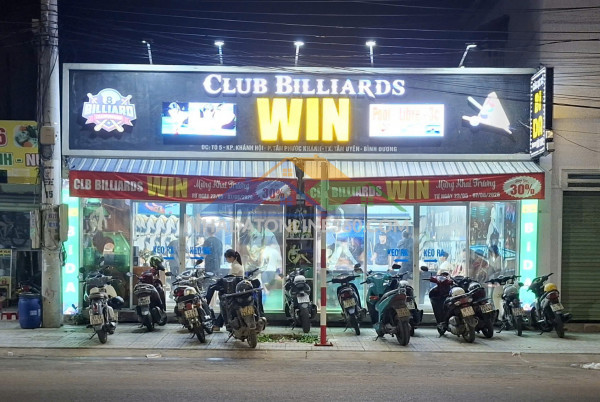Sang nhượng clb bida mặt tiền đường lớn – tân uyên, bình...