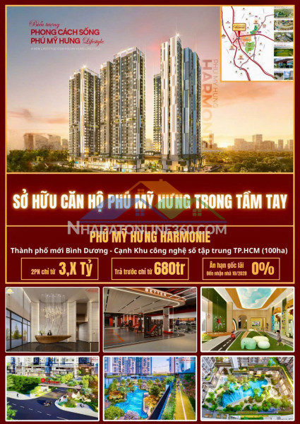 Bán căn hộ harmonie phú mỹ hưng 3pn chỉ từ 4,699 tỷ all in -...