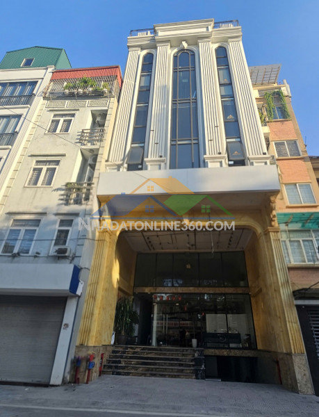 Cho thuê nhà, thang máy, 145m2_ 7t; lò đúc, hòa mã, hàm long -71 tr