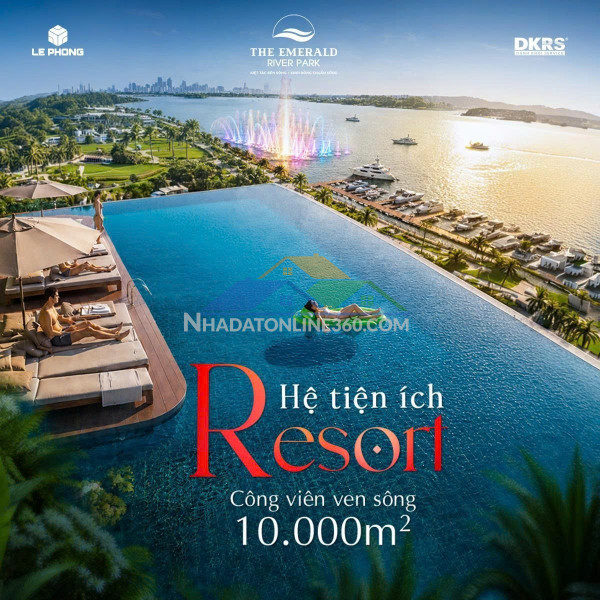 The emerald river park giá khởi điểm chỉ từ 48 triệu đồng/m²nhận ngay 3% khách hàng booking sớm
