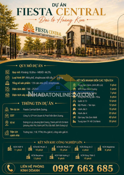 Fiesta central – đại lộ hoàng kim
 tâm điểm đầu tư giữa...