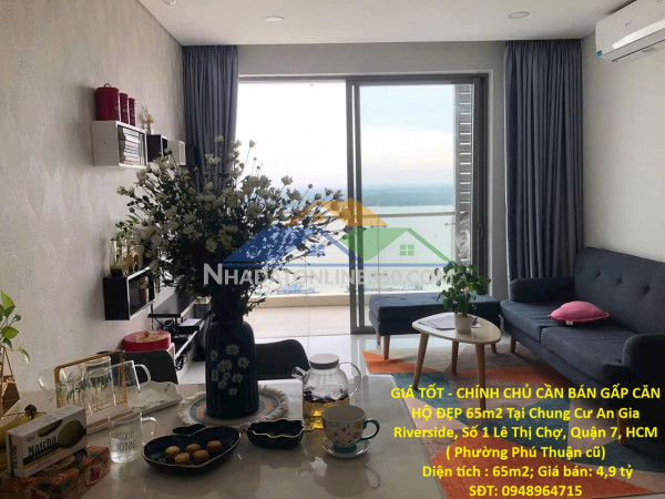 Giá tốt - chính chủ cần bán gấp căn hộ đẹp 65m2 tại chung...
