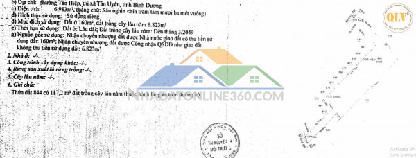 BÁN ĐẤT SKC TẠI TÂN HIỆP, TP. TÂN UYÊN, BÌNH DƯƠNG – 6.983m²