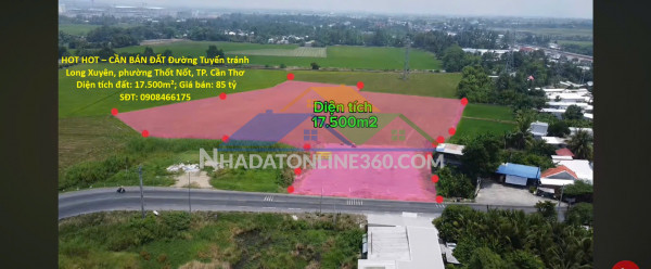 Hot hot – cần bán đất đường tuyến tránh long xuyên, phường thốt nốt, tp. cần thơ